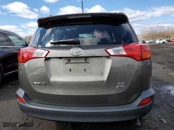 2014 Toyota RAV4 LE with VIN JTMBFREV8ED053836, listed as a Copart auction lot 49880445 with 122,929 mi miles and Salvage Title. Bid and sale history available at carsss.com. Image 6.