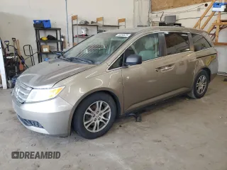 2011 Honda Odyssey EX-L with VIN 5FNRL5H63BB077325, listed as a Copart auction lot 55030675 with 203,062 mi miles and Salvage Title. Bid and sale history available at carsss.com. Image 1.