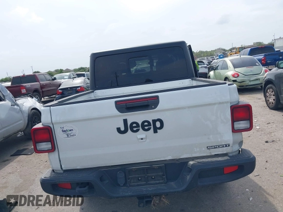 2020 Jeep Gladiator Sport S with VIN 1C6HJTAG9LL161535, listed as a IAAI auction lot 42053904 with 104,260 mi miles and . Bid and sale history available at DreamBid. Image 16.