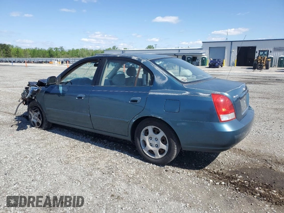 2001 Hyundai Elantra GLS with VIN KMHDN45D21U109684, listed as a Copart auction lot 51888855 with 174,105 mi miles and Salvage title. Bid and sale history available at DreamBid. Image 2.