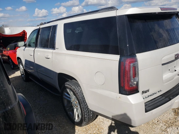 2020 GMC Yukon XL SLT with VIN 1GKS1GKC0LR160258, listed as a Copart auction lot 76796114 with 0 mi miles and Salvage Title. Bid and sale history available at carsss.com. Image 2.