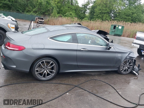 2023 Mercedes-Benz C 43 AMG with VIN W1KWJ6EB3PG118300, listed as a IAAI auction lot 42231738 with 43,304 mi miles and . Bid and sale history available at DreamBid. Image 13.