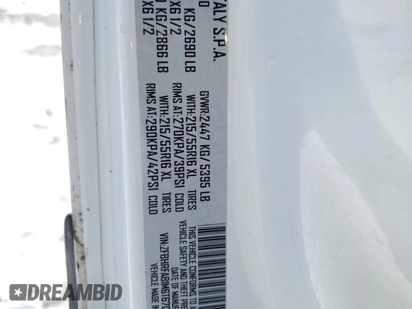 2021 Ram ProMaster City Cargo Tradesman z VIN ZFBHRFAB1M6T67085, wystawiony jako Copart lot #46145275 z przebiegiem 51 577 mil mil oraz Szkoda całkowita • Salvage title. Historia ofert i sprzedaży dostępna na DreamBid. Obrazek 15.
