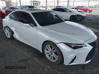 2023 Lexus IS with VIN JTHCA1D2XP5123523, listed as a IAAI auction lot 41444139 with 50,934 mi miles. Bid and sale history available at carsss.com. Image 1.