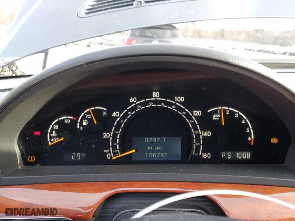 2006 Mercedes-Benz S-Class 3.7L with VIN WDBNF67J56A473318, listed as a Copart auction lot 45764085 with 106,793 mi miles and Salvage Title. Bid and sale history available at carsss.com. Image 9.