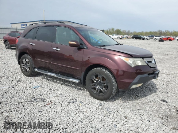 2009 Acura MDX with VIN 2HNYD28209H522400, listed as a Copart auction lot 52952855 with 133,227 mi miles and Clean Title. Bid and sale history available at carsss.com. Image 4.