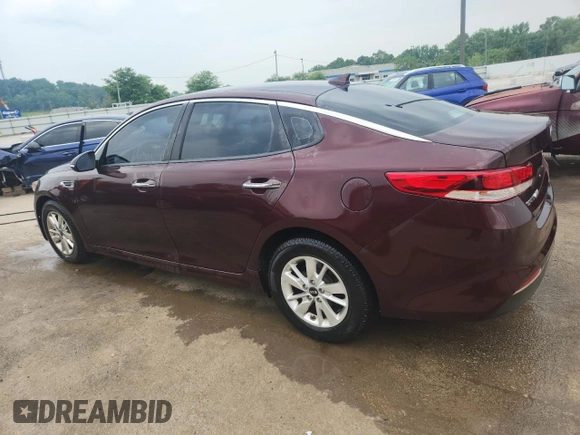 2016 Kia Optima LX with VIN 5XXGT4L31GG024108, listed as a Copart auction lot 60695765 with 92,417 mi miles and Salvage title. Bid and sale history available at DreamBid. Image 2.