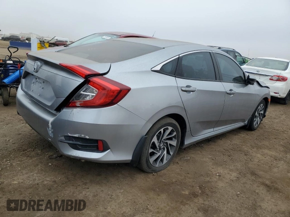 2016 Honda Civic Sedan EX with VIN 19XFC2F79GE029239, listed as a Copart auction lot 88802425 with 54,883 mi miles and Salvage Title. Bid and sale history available at carsss.com. Image 3.