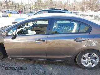 2013 Honda Civic LX with VIN 2HGFB2F59DH598885, listed as a IAAI auction lot 41734451 with 124,453 mi miles and . Bid and sale history available at DreamBid. Image 15.