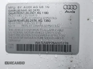 2011 Audi Q5 Premium Plus z VIN WA1LFAFP7BA025278, wystawiony jako IAAI lot #41239111 z przebiegiem 131 207 mil mil oraz . Historia ofert i sprzedaży dostępna na DreamBid. Obrazek 9.