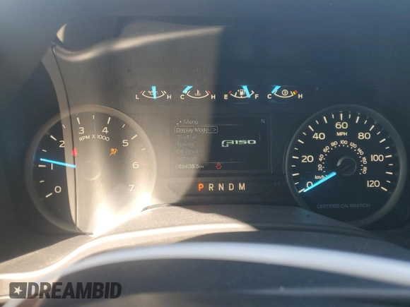 2020 Ford F-150 with VIN 1FTEW1P46LKE44396, listed as a Copart auction lot 50380815 with 65,438 mi miles and Salvage title. Bid and sale history available at DreamBid. Image 9.