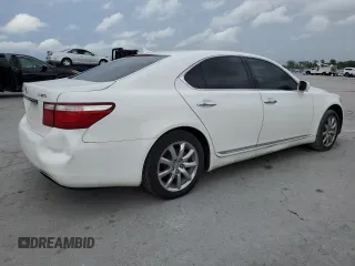 2008 Lexus LS 460 with VIN JTHBL46F185079145, listed as a Copart auction lot 54486555 with 218,237 mi miles and Clean Title. Bid and sale history available at DreamBid. Image 3.