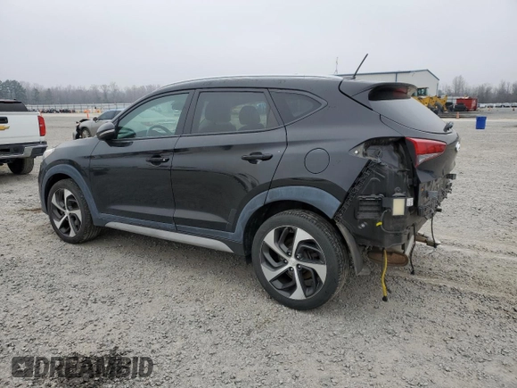 2017 Hyundai Tucson Sport with VIN KM8J3CA27HU596429, listed as a Copart auction lot 48874665 with 77,647 mi miles and Salvage Title. Bid and sale history available at DreamBid. Image 2.