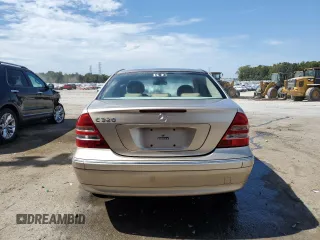 2003 Mercedes-Benz C 320 with VIN WDBRF64J53F327005, listed as a Copart auction lot 69500224 with 99,375 mi miles and Salvage Title. Bid and sale history available at DreamBid. Image 6.