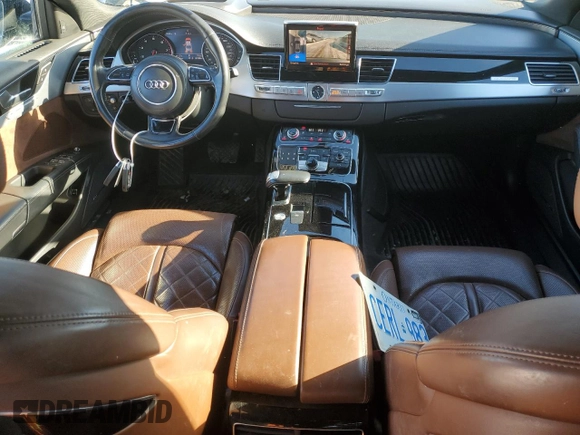 2016 Audi A8 with VIN WAUK3AFDXGN020976, listed as a Copart auction lot 43122755 with 161,089 mi miles and Clean title. Bid and sale history available at DreamBid. Image 8.