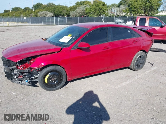 2021 Hyundai Elantra SEL with VIN 5NPLS4AG7MH005232, listed as a IAAI auction lot 41443961 with 58,175 mi miles. Bid and sale history available at carsss.com. Image 18.