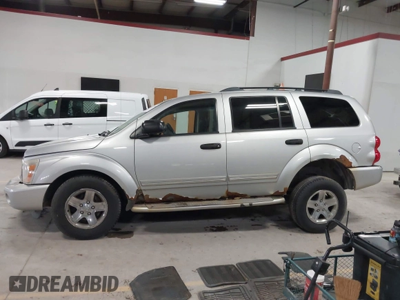 2005 Dodge Durango Limited with VIN 1D8HB58D15F528525, listed as a IAAI auction lot 41917956 with 254,372 mi miles and . Bid and sale history available at DreamBid. Image 14.