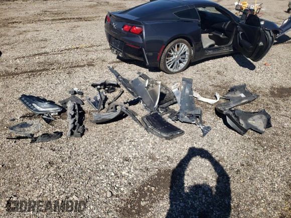 2017 Chevrolet Corvette 1LT with VIN 1G1YA2D75H5105076, listed as a Copart auction lot 43396205 with 66,451 mi miles and Salvage Title. Bid and sale history available at carsss.com. Image 12.