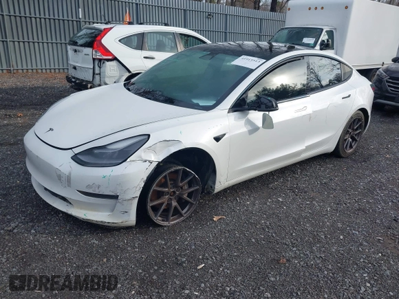 2021 Tesla Model 3 Long Range with VIN 5YJ3E1EB8MF974007, listed as a IAAI auction lot 41915513 with 107,354 mi miles and . Bid and sale history available at carsss.com. Image 19.