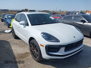 2023 Porsche Macan with VIN WP1AA2A57PLB21266, listed as a IAAI auction lot 41916488 with 15,179 mi miles. Bid and sale history available at carsss.com. Image 1.