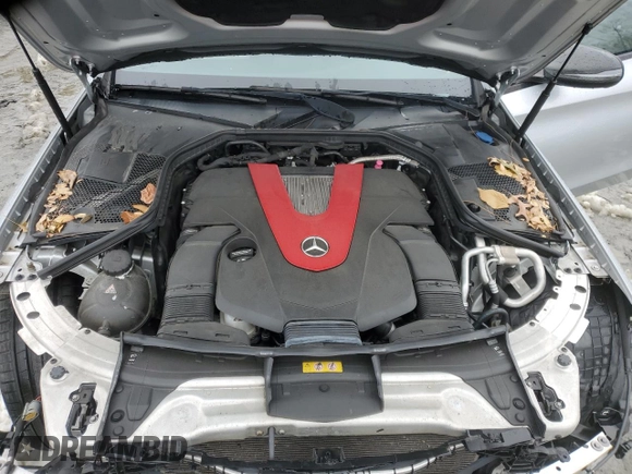 2017 Mercedes-Benz C 43 AMG with VIN 55SWF6EB3HU186733, listed as a Copart auction lot 44679185 with 47,889 mi miles and Salvage Title. Bid and sale history available at DreamBid. Image 11.