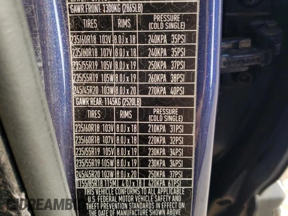 2018 Land Rover Range Rover Evoque SE with VIN SALVP2RX5JH323937, listed as a Copart auction lot 59460335 with 82,730 mi miles and Salvage title. Bid and sale history available at DreamBid. Image 13.