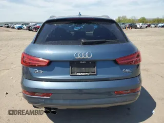 2018 Audi Q3 Premium Plus with VIN WA1JCCFS1JR011991, listed as a Copart auction lot 55063625 with 57,962 mi miles and Salvage title. Bid and sale history available at DreamBid. Image 6.