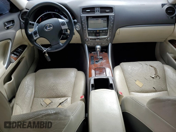2011 Lexus IS 250 z VIN JTHBF5C21B5136191, wystawiony jako Copart lot #58203625 z przebiegiem 187 402 mil mil oraz Szkoda całkowita • Salvage title. Historia ofert i sprzedaży dostępna na DreamBid. Obrazek 8.
