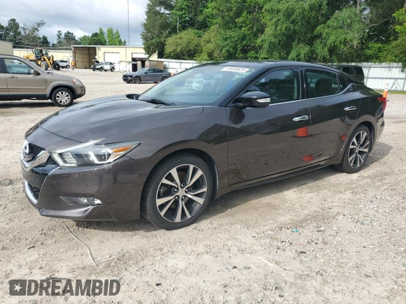 2016 Nissan Maxima S with VIN 1N4AA6AP2GC419711, listed as a Copart auction lot 59930825 with 80,598 mi miles and Salvage title. Bid and sale history available at DreamBid. Image 1.