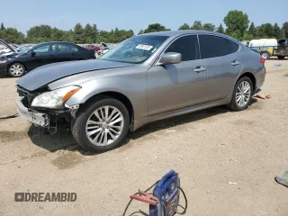 2012 Infiniti M with VIN JN1BY1AR3CM392914, listed as a Copart auction lot 60997925 with 154,801 mi miles and Salvage title. Bid and sale history available at DreamBid. Image 1.
