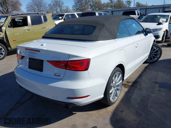 2016 Audi A3 2.0T Premium with VIN WAU78LFF9G1111894, listed as a IAAI auction lot 41758414 with 80,600 mi miles. Bid and sale history available at carsss.com. Image 4.