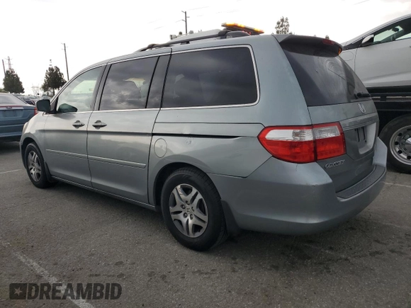 2007 Honda Odyssey EX-L z VIN 5FNRL38637B004323, wystawiony jako Copart lot #59626045 z przebiegiem 178 069 mil mil oraz Szkoda całkowita • Salvage title. Historia ofert i sprzedaży dostępna na DreamBid. Obrazek 2.