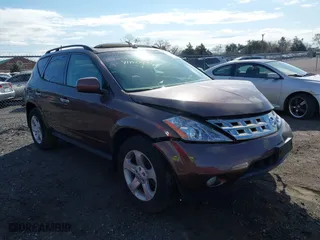 2004 Nissan Murano SE with VIN JN8AZ08W24W307566, listed as a IAAI auction lot 41809579 with 118,114 mi miles. Bid and sale history available at carsss.com. Image 1.