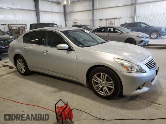 2012 Infiniti G37 x with VIN JN1CV6AR7CM970006, listed as a Copart auction lot 52084475 with 123,634 mi miles and Salvage Title. Bid and sale history available at carsss.com. Image 4.