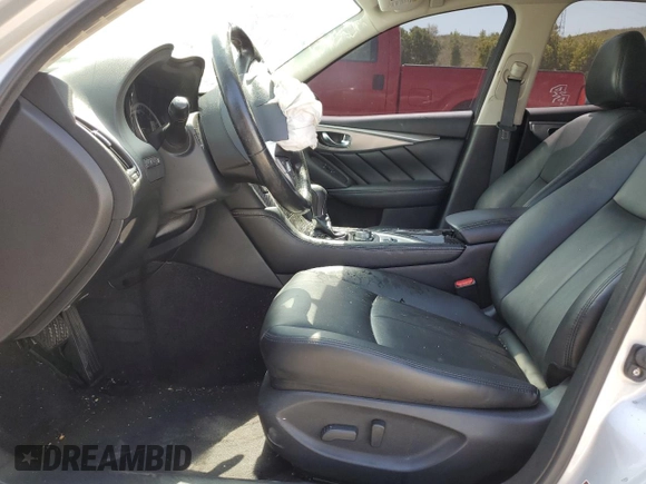2015 Infiniti Q50 z VIN JN1BV7AR3FM414717, wystawiony jako Copart lot #58420545 z przebiegiem 79 393 mil mil oraz Szkoda całkowita • Salvage title. Historia ofert i sprzedaży dostępna na DreamBid. Obrazek 7.