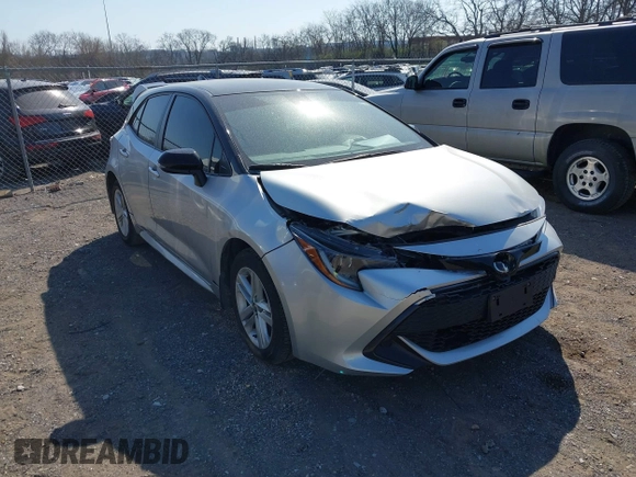 2022 Toyota Corolla Hatchback SE with VIN JTNB4MBE5N3181644, listed as a IAAI auction lot 41759003 with 37,079 mi miles. Bid and sale history available at carsss.com. Image 1.