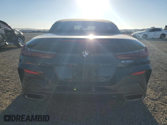 2022 BMW 8 Series 840i with VIN WBADZ2C09NCK14678, listed as a Copart auction lot 80243324 with 0 mi miles and Salvage Title. Bid and sale history available at carsss.com. Image 6.