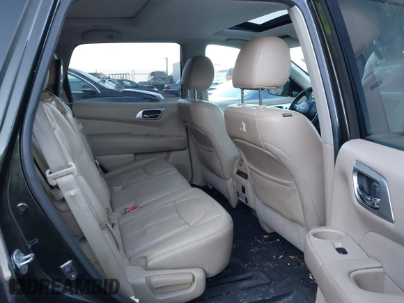 2017 Nissan Pathfinder SV with VIN 5N1DR2MM4HC630884, listed as a IAAI auction lot 41238925 with 114,622 mi miles. Bid and sale history available at carsss.com. Image 8.