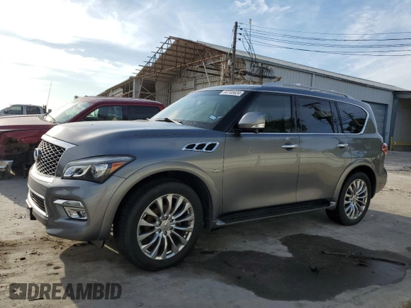2015 Infiniti QX80 with VIN JN8AZ2NF9F9570154, listed as a Copart auction lot 60705624 with 140,183 mi miles and Clean Title. Bid and sale history available at carsss.com. Image 1.