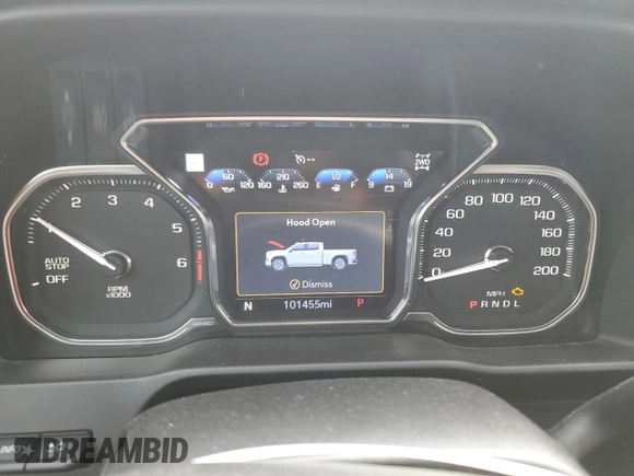 2020 GMC Sierra 1500 Denali with VIN 1GTU9FELXLZ269071, listed as a Copart auction lot 50322795 with 101,455 mi miles and Salvage Title. Bid and sale history available at DreamBid. Image 9.