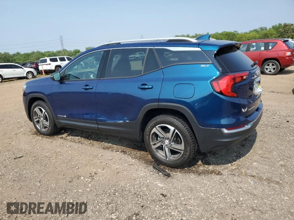 2020 GMC Terrain SLT with VIN 3GKALVEV1LL130586, listed as a Copart auction lot 59215235 with 61,039 mi miles and Salvage title. Bid and sale history available at DreamBid. Image 2.