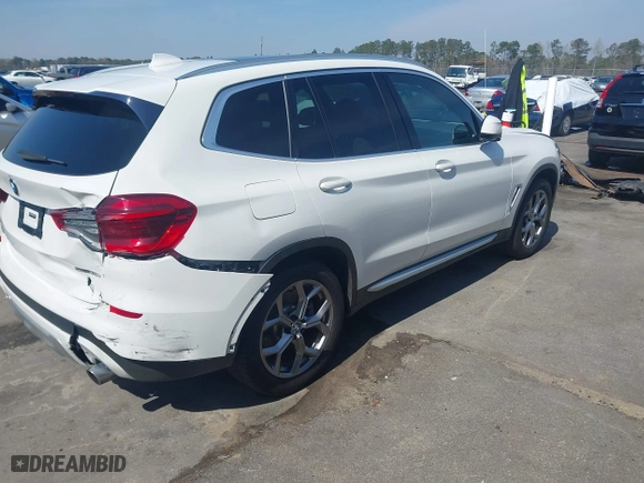 2020 BMW X3 sDrive30i with VIN 5UXTY3C0XLLU70816, listed as a IAAI auction lot 41774002 with 61,501 mi miles. Bid and sale history available at carsss.com. Image 4.