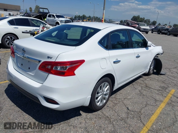 2019 Nissan Sentra SV with VIN 3N1AB7AP8KY296528, listed as a IAAI auction lot 40254265 with 57,196 mi miles and . Bid and sale history available at DreamBid. Image 4.