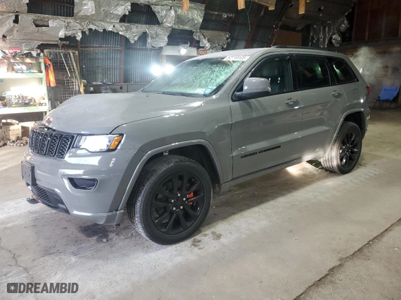 2021 Jeep Grand Cherokee Laredo X with VIN 1C4RJFAG4MC615917, listed as a Copart auction lot 52719105 with 35,225 mi miles and Salvage Title. Bid and sale history available at carsss.com. Image 1.