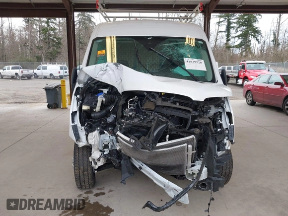 2024 Ford Transit Cargo with VIN 1FTBR2C82RKA94637, listed as a IAAI auction lot 41829528 with 16,901 mi miles and . Bid and sale history available at DreamBid. Image 12.