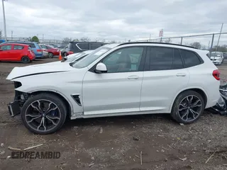 2020 BMW X3 M Competition with VIN 5YMTS0C03LLT10754, listed as a IAAI auction lot 42021685 with 48,768 mi miles. Bid and sale history available at carsss.com. Image 14.