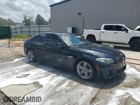 2013 BMW 5 Series 535i with VIN WBAFR7C50DC828552, listed as a Copart auction lot 60445315 with 174,832 mi miles and Salvage title. Bid and sale history available at DreamBid. Image 4.