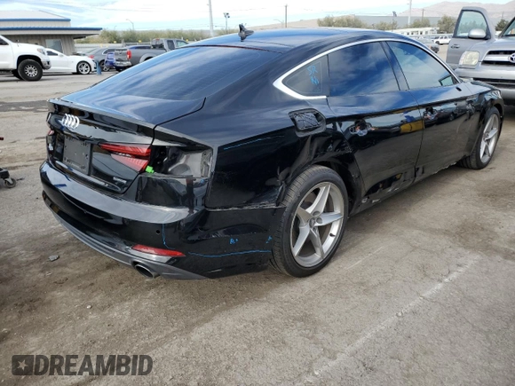 2019 Audi A5 Sportback Premium Plus with VIN WAUENCF57KA017495, listed as a Copart auction lot 77611653 with 38,822 mi miles. Bid and sale history available at carsss.com. Image 3.