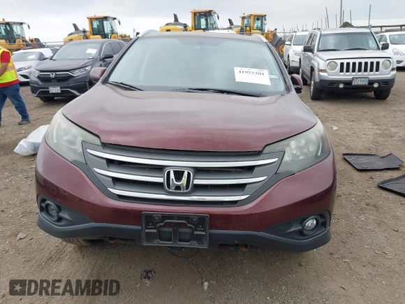 2012 Honda CR-V EX-L with VIN 5J6RM4H76CL051097, listed as a IAAI auction lot 41955201 with 123,846 mi miles. Bid and sale history available at carsss.com. Image 12.