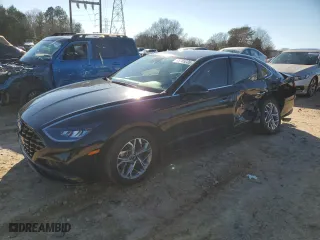 2020 Hyundai Sonata SEL with VIN 5NPEF4JA7LH060755, listed as a Copart auction lot 45765235 with 106,116 mi miles and Salvage Title. Bid and sale history available at carsss.com. Image 1.